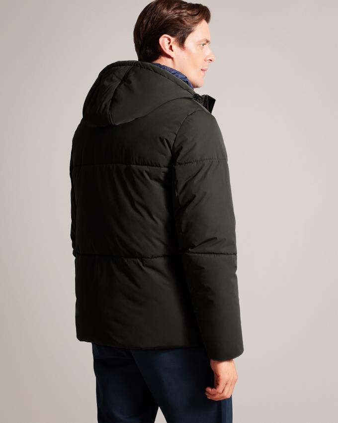 Veste Ted Baker Hooded Puffer Vert Homme | KON-57003793